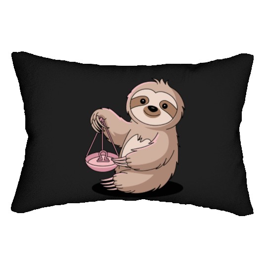 Charming Libra Zodiac Sloth With Balance Lumbar Pillows