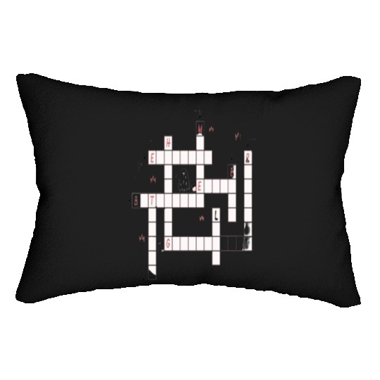 Preppy Crossword Lumbar Pillows – Stylish & Fun Word Puzzl