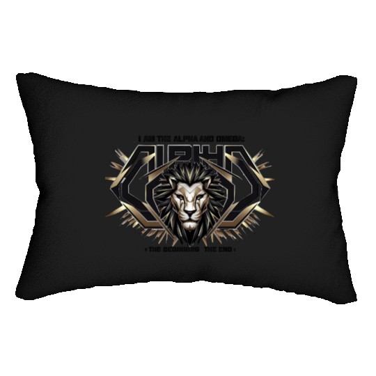 The Eternal King: Alpha & Omega Lumbar Pillows