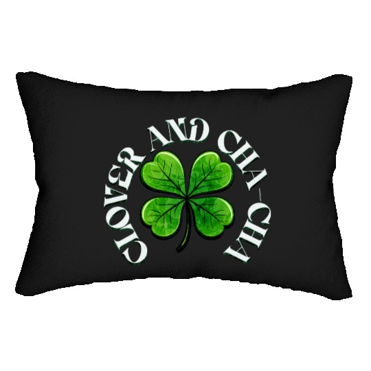 Clover Cha Cha 4-Leaf AI Clover Design Lumbar Pillows