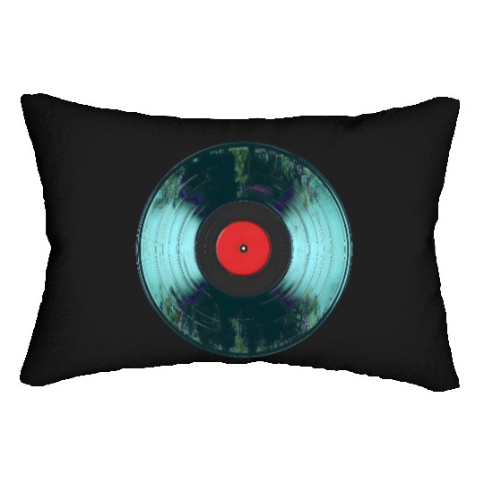 vintage vinyl Lumbar Pillows