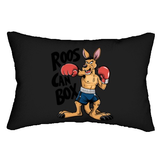 Roos Can Box Kangaroo Boxing Fun for Kangaroo Lumbar Pillows