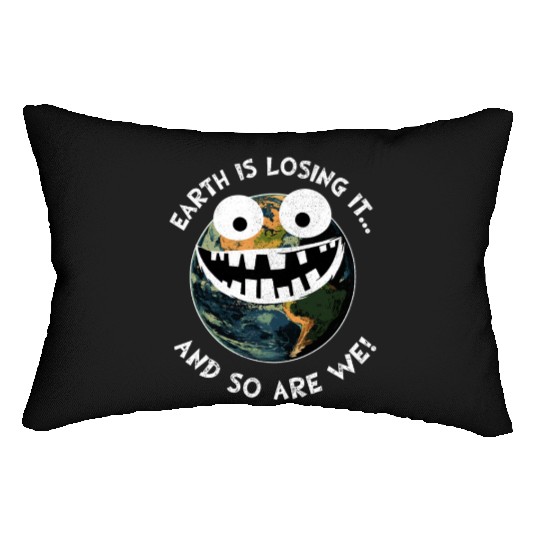 The Earth Losing It Earth Environment Planet Gift Lumbar Pillows