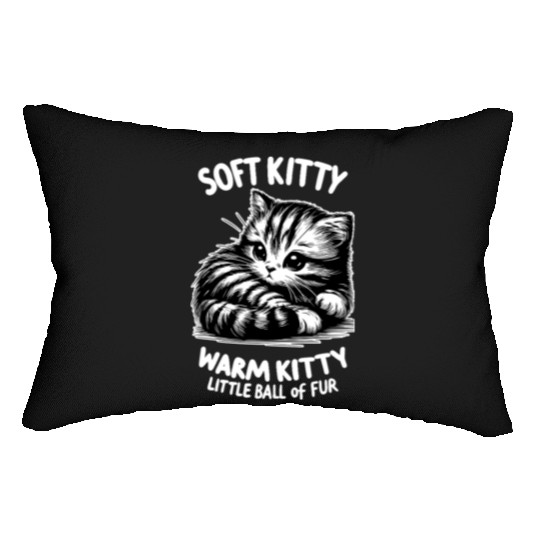 Soft Kitty (dark) Lumbar Pillows