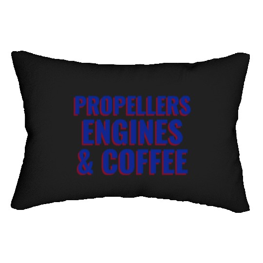 Propellers Engines Coffee Aviation Engineer Lumbar Pillows