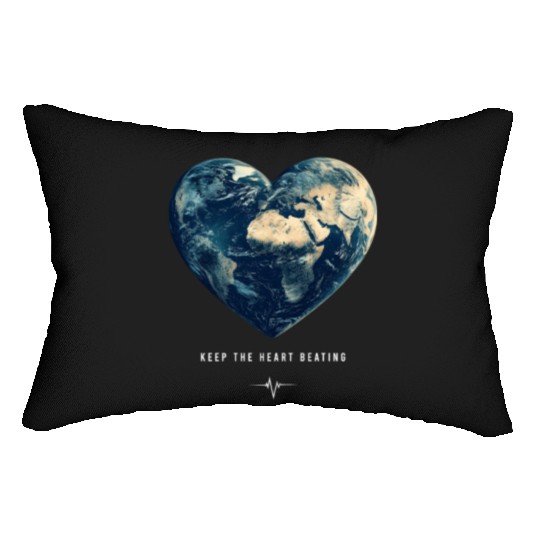 Keep the Heart Beating Earth Day Earth Environment Lumbar Pillows