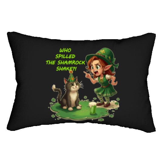 Who spilled the Shamrock Shake?! Lumbar Pillows