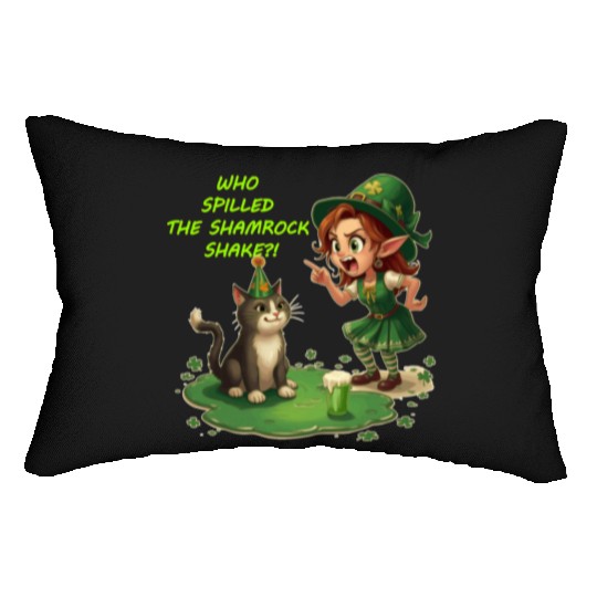 Who spilled the Shamrock Shake?! Lumbar Pillows