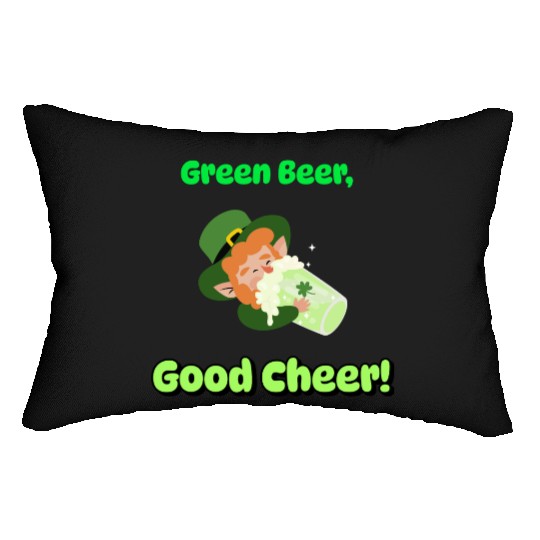 Green Beer Good Cheer Lumbar Pillows