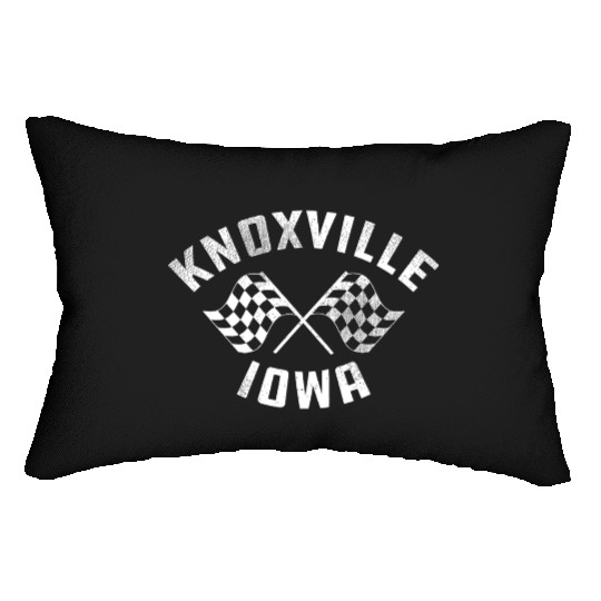 Knoxville Iowa Sprint Car Racing Dirt Track Racing Lumbar Pillows