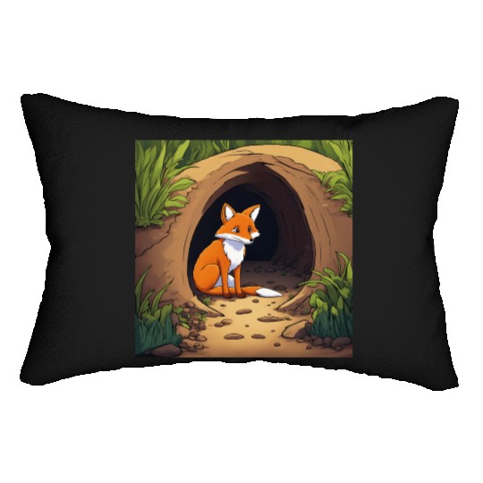 Fox haven nature's embrace. Lumbar Pillows