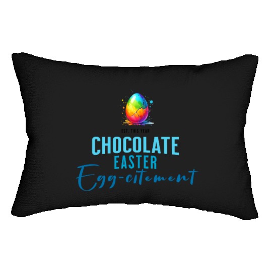 Chocolate Easter Egg-citement, Unique Lumbar Pillows