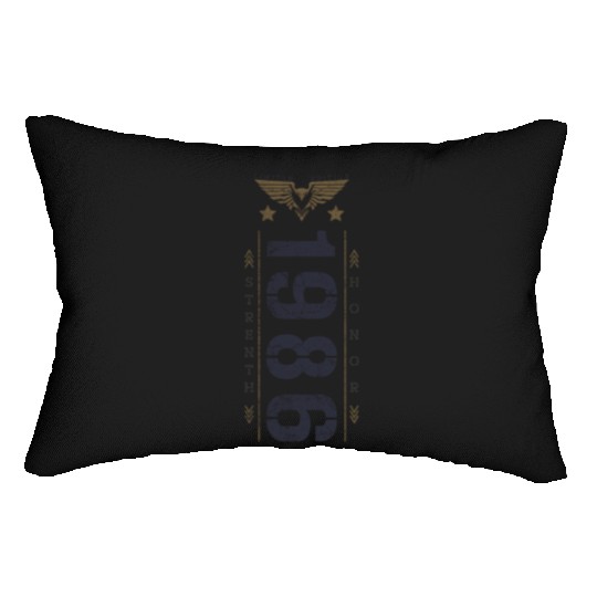 Limited Edition 1986 Birthday Strength and Honor Lumbar Pillows