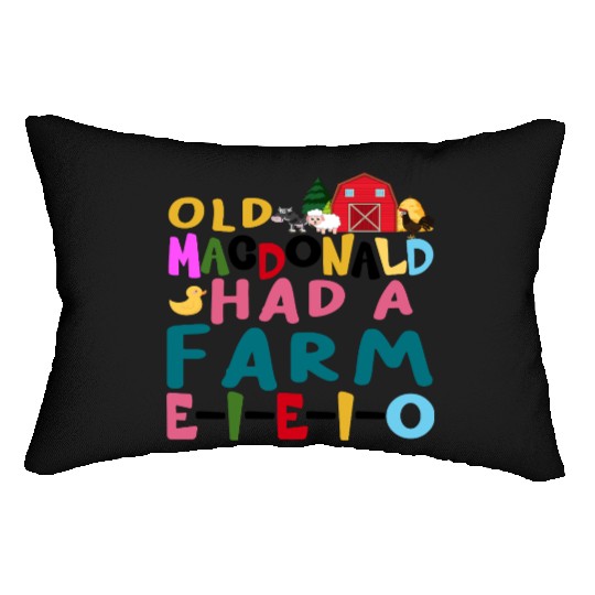 Old MacDonald Had a Farm – Whimsical Nursery Rhyme Lumbar Pillows