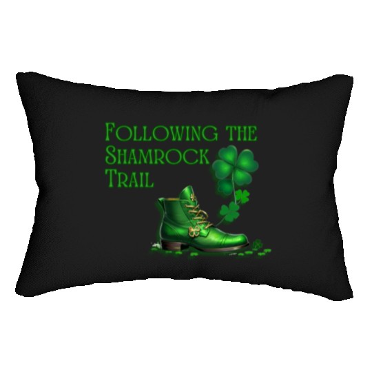 St. Patrick's Day - Following the Shamrock Trail Lumbar Pillows