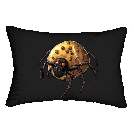 Donut Spider Funny Creative Motif Lumbar Pillows