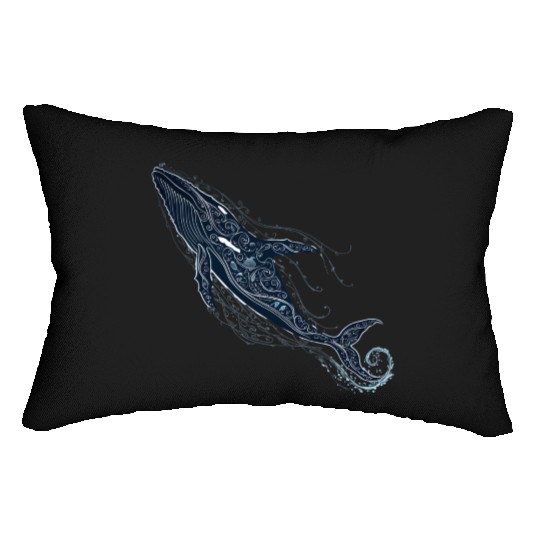 Blue Whale Lumbar Pillows