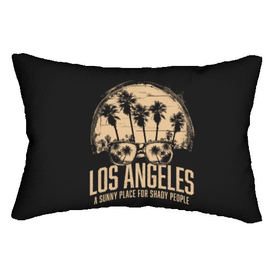 Funny Los Angeles souvenir Lumbar Pillows Sunny Place