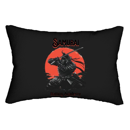 Samurai batting academy Lumbar Pillows