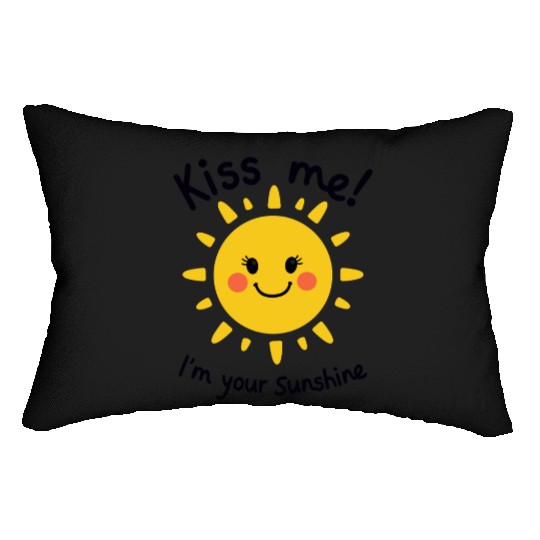 Kiss me, I'm your Sunshine Sun Summer Lumbar Pillows