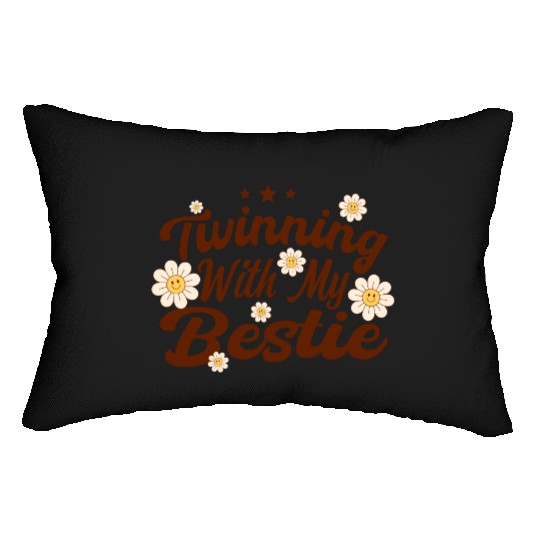 Twinning With My Bestie Spirit Week Twin Day Lumbar Pillows