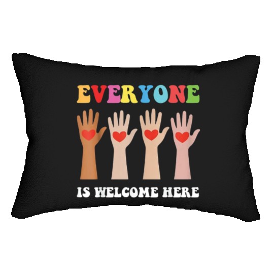 Everyone Is Welcome Here Idaho Teacher Lumbar Pillows