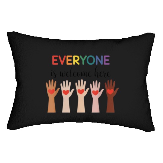 Everyone Is Welcome Here Idaho Teacher Lumbar Pillows