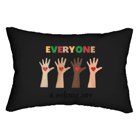 Everyone Is Welcome Here Idaho Teacher Lumbar Pillows