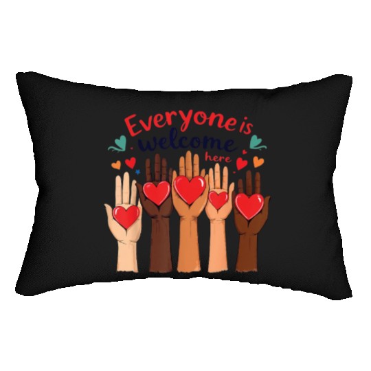 Everyone Is Welcome Here Idaho Teacher Lumbar Pillows