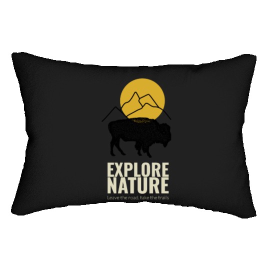 EXPLORE NATURE BUFFALO Lumbar Pillows