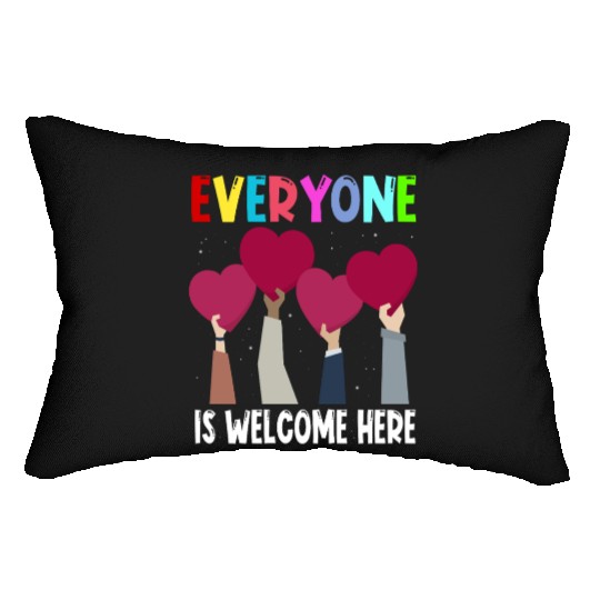 Everyone Is Welcome Here Idaho Teacher Lumbar Pillows