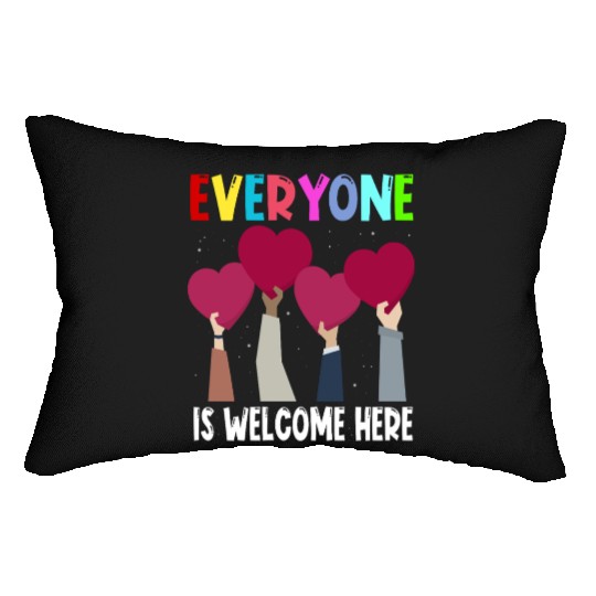 Everyone Is Welcome Here Idaho Teacher Lumbar Pillows