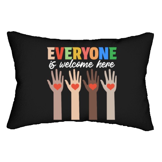 Everyone Is Welcome Here Idaho Teacher Lumbar Pillows