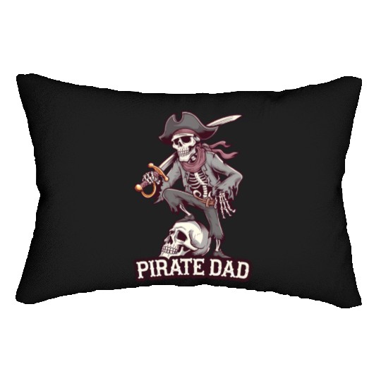 Pirate dad Lumbar Pillows