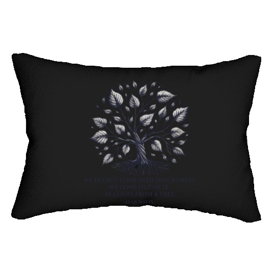 Alan Watts | Tree of Life & Spiritual Wisdom Lumbar Pillows
