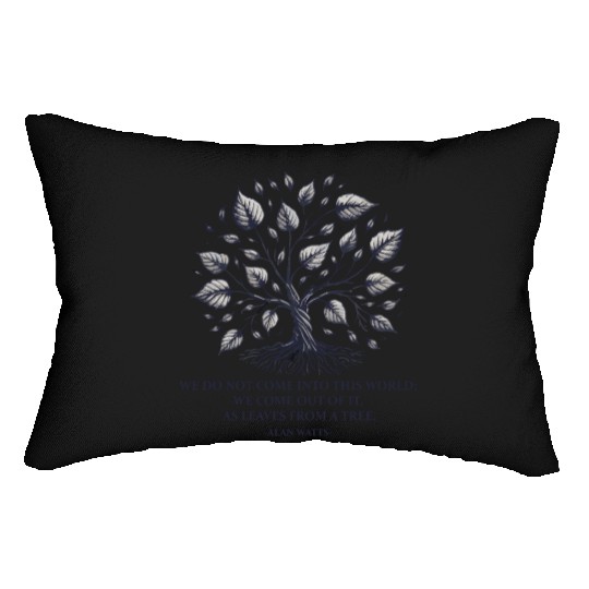 Alan Watts | Tree of Life & Spiritual Wisdom Lumbar Pillows