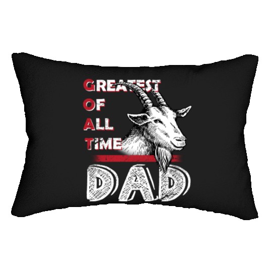 Goat Dad Lumbar Pillows - Funny Father’s Day Animal Lover