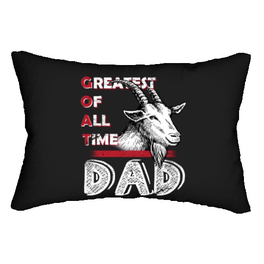 Goat Dad Lumbar Pillows - Funny Father’s Day Animal Lover