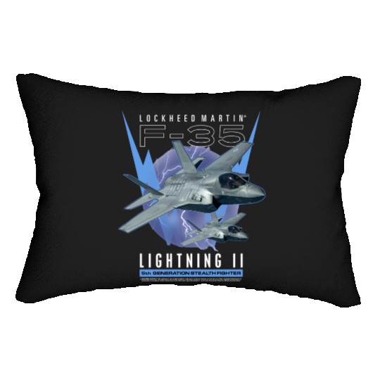 F-35 LightningIi 5Th Gen Stealth Fighter Lumbar Pillows