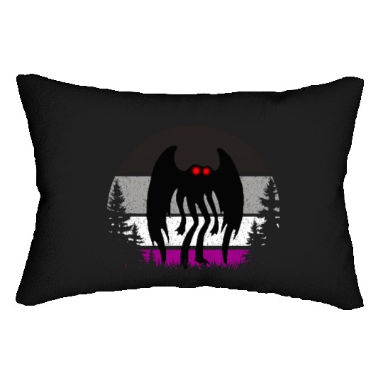 Retro ACE Mothman Asexual Pride Point pleasant Cry Lumbar Pillows