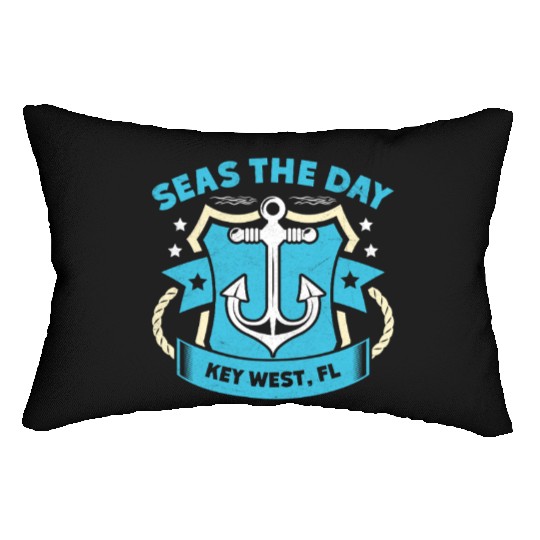 Key-West SEAS A DAY KEY-WEST SEAS Yachting Lumbar Pillows