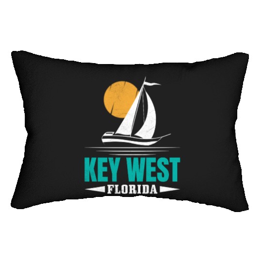 KEY-WEST FLORDIA Sailing West Keys Sailing Outfit Lumbar Pillows