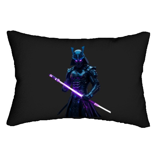 Cyberpunk City Samurai new style Lumbar Pillows
