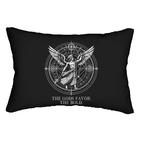 The gods favor the bold. Roman Empire Warrior glad Lumbar Pillows