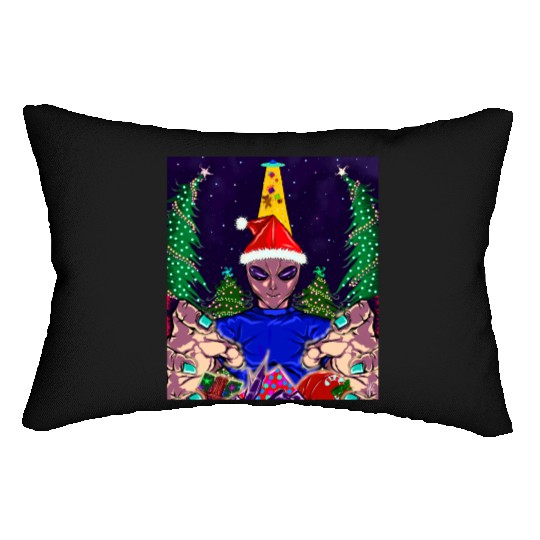 Alien Christmas Gifts Collection Time! Lumbar Pillows