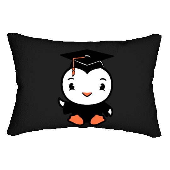 Bird School College Graduation Hat Education Cute Lumbar Pillows