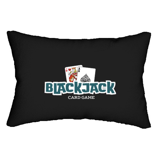 Blackjack: The Classic Card Game Lumbar Pillows