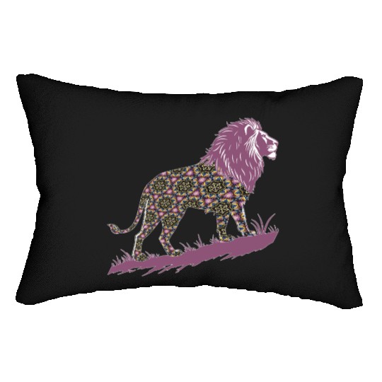 Star of David Pattern 1 Lion of Judah Lumbar Pillows