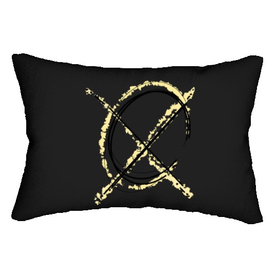 Minimalist abstract geometric art - modern design Lumbar Pillows