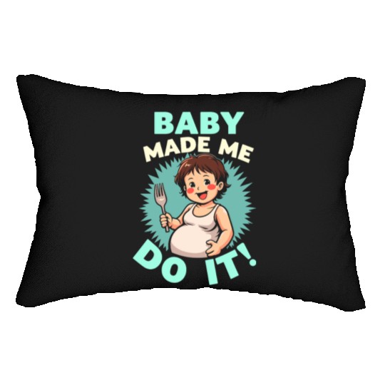Pregnancy Cravings Funny Maternity Food Baby Bump Lumbar Pillows